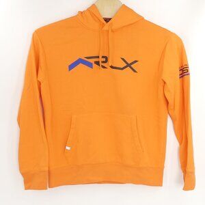 RLX Ralph‎ Lauren Mens Large Orange Hoodie Championship Series EUC